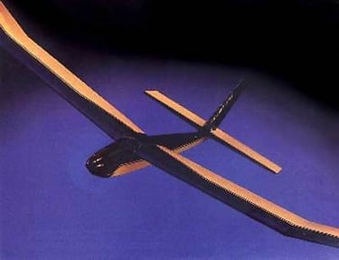 Electra - RC 2m electric model glider by Carl Goldberg - Laser-cut